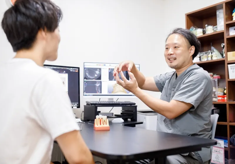 徹底的なカウンセリング画像