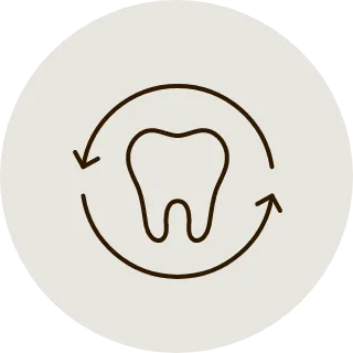 銀歯を自然で美しい白い歯に変えたいアイコン