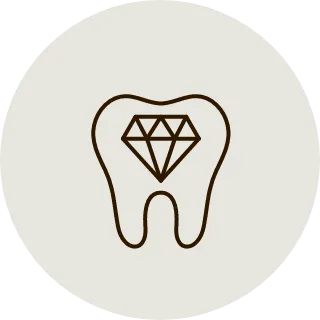 歯の黄ばみが気になる、もっと白くしたいアイコン